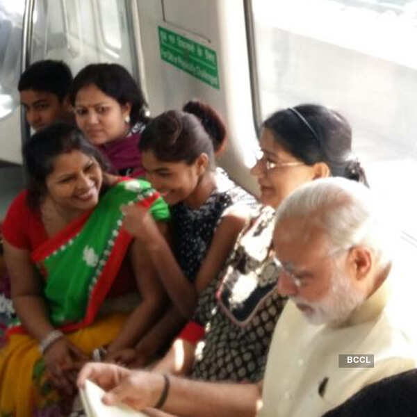 The prime minister also interacted