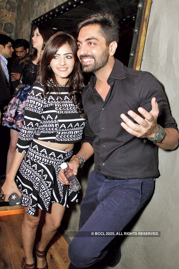 Akriti and Akhil during the launch party