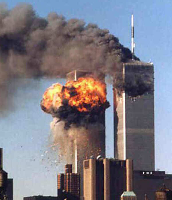 An image of the World Trade Center towers