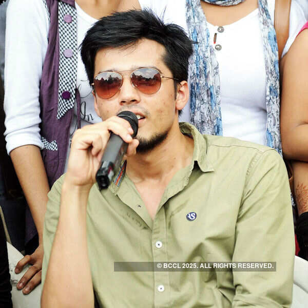 RJ Abhinav speaks during the auditions