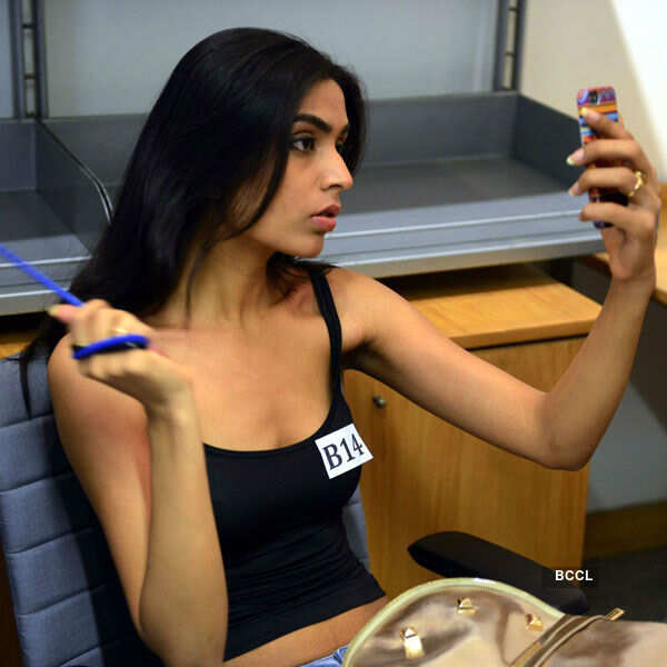 A model during the Amazon India Fashion Week