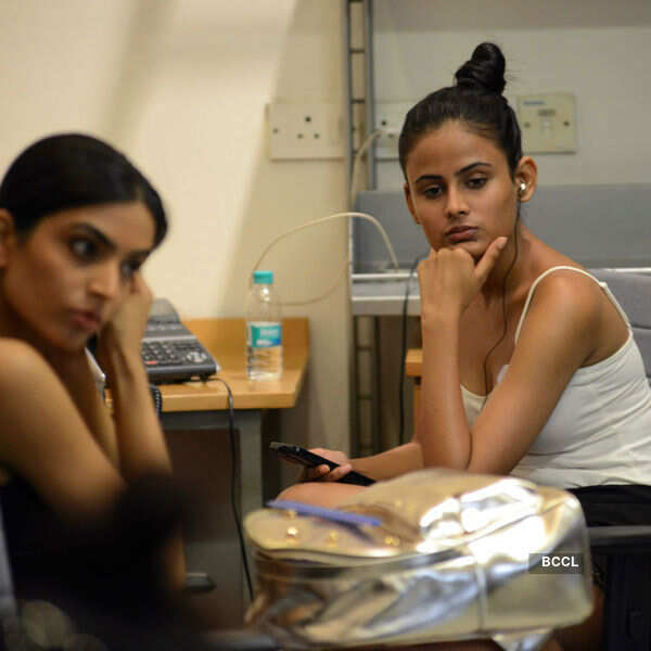 ​Models waiting for their turn