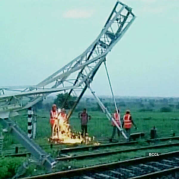 Senior railway officials have rushed to derailment site