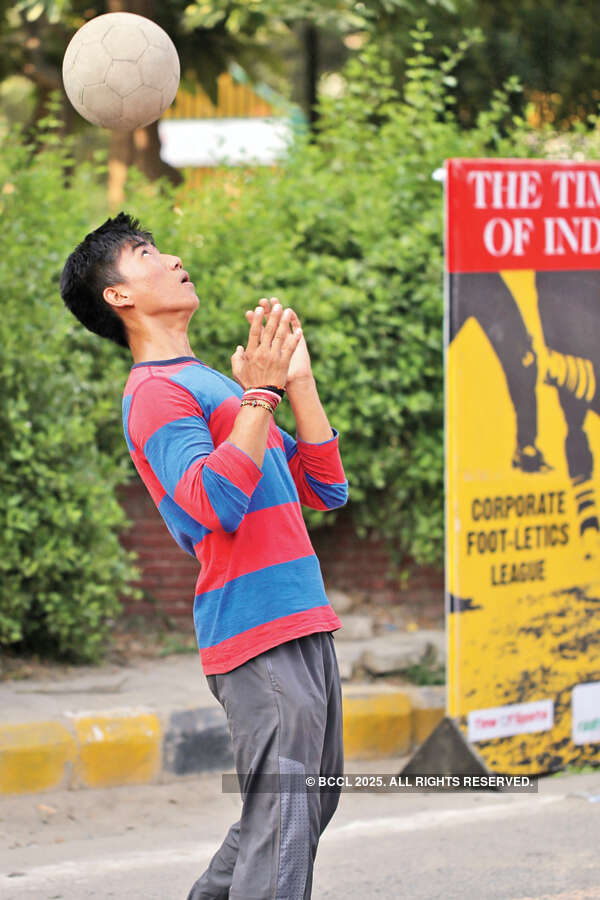 A participant during the Raahgiri Day celebrations