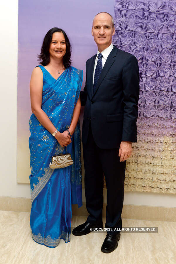 Priya and Christian Wurm during a launch event in the city