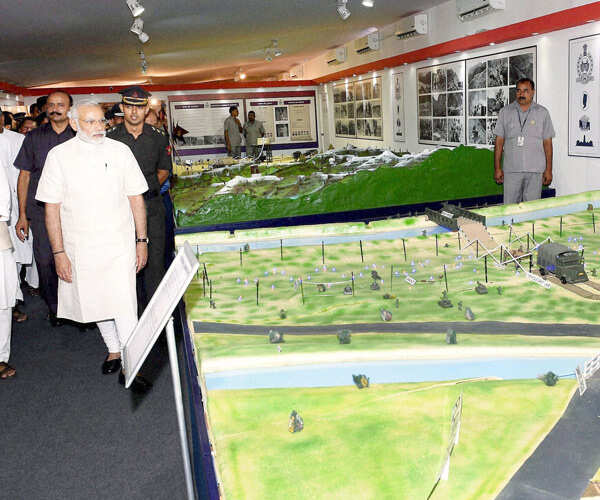 ​Narendra Modi at an exhibition