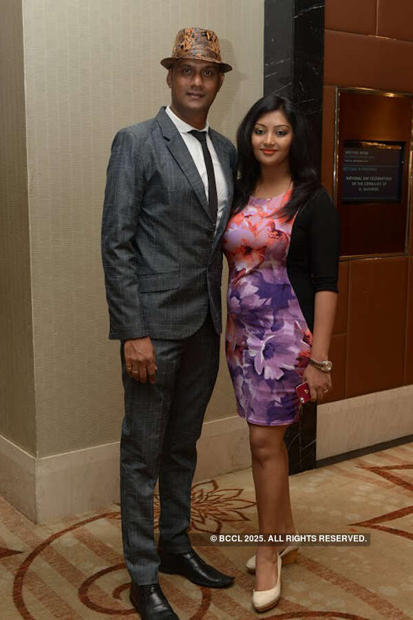 Karthik and Hema during El Salvador&rsquo;s National Day celebrations