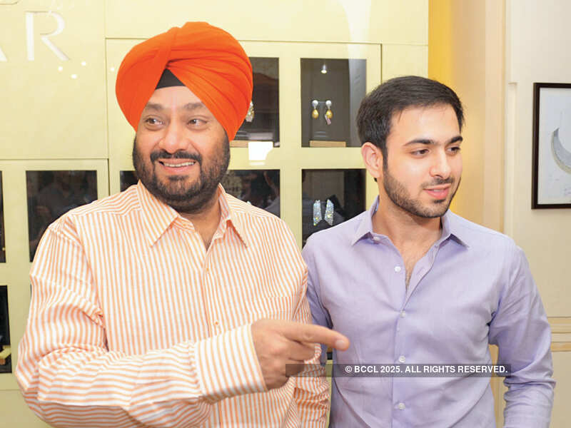 RS Jaura with Navraj during the launch