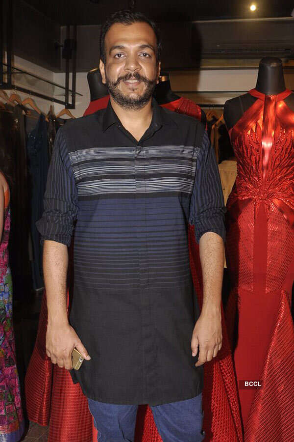 Fashion designer Amit Agarwal poses for a photo