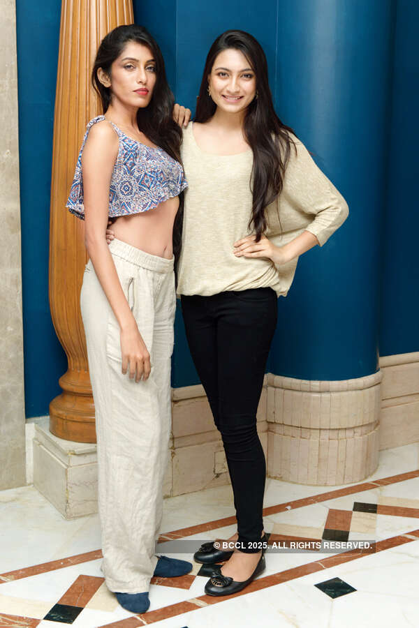 Rakshitha and Roshmitha during the after-party