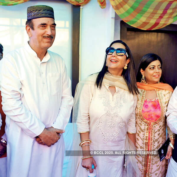 Ghulam Nabi Azad during the Eid-al-Adha celebrations