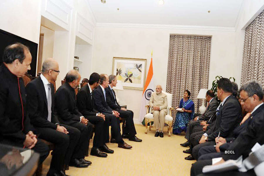 PM Modi meets top tech giants in San Jose