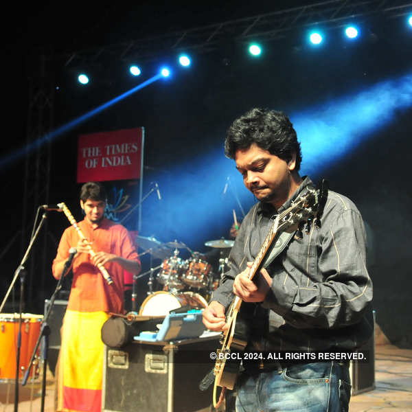 Raghu Dixit performs in Hyderabad