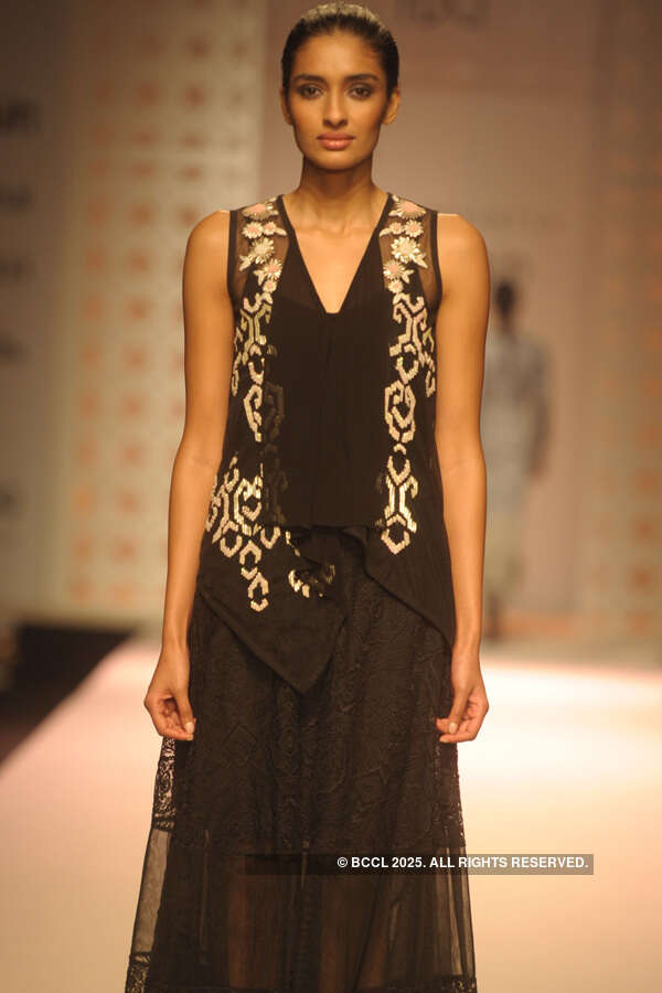 Dayana Erappa sashays down the ramp