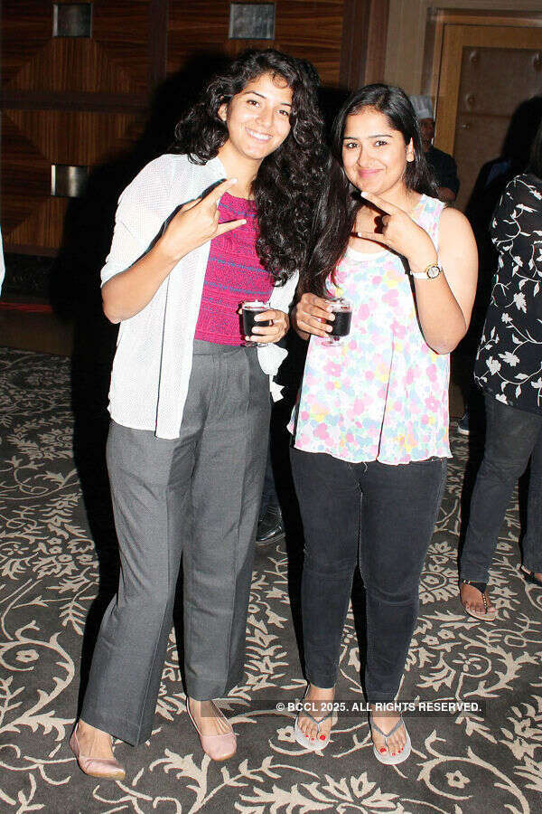 Guests pose during an event