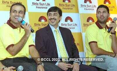 Virender Sehwag, Ajay Kakar and Yuvraj Singh