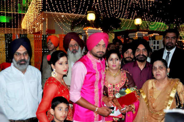 Harbhajan Singh- Geeta Basra's sangeet ceremony