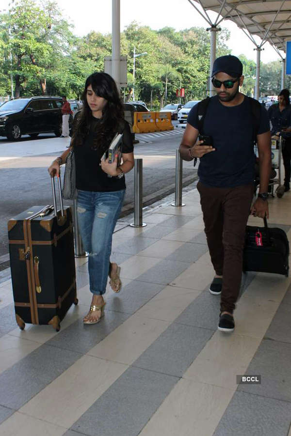 Photos of celebrities at airport