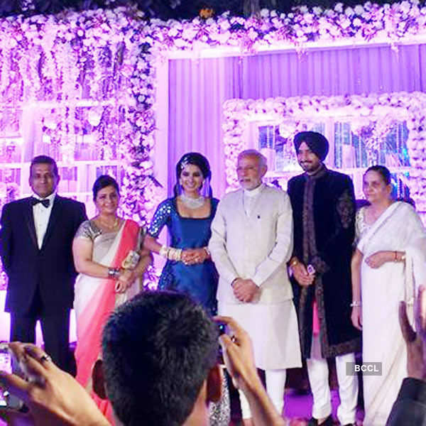 Harbhajan, Geeta’s wedding reception