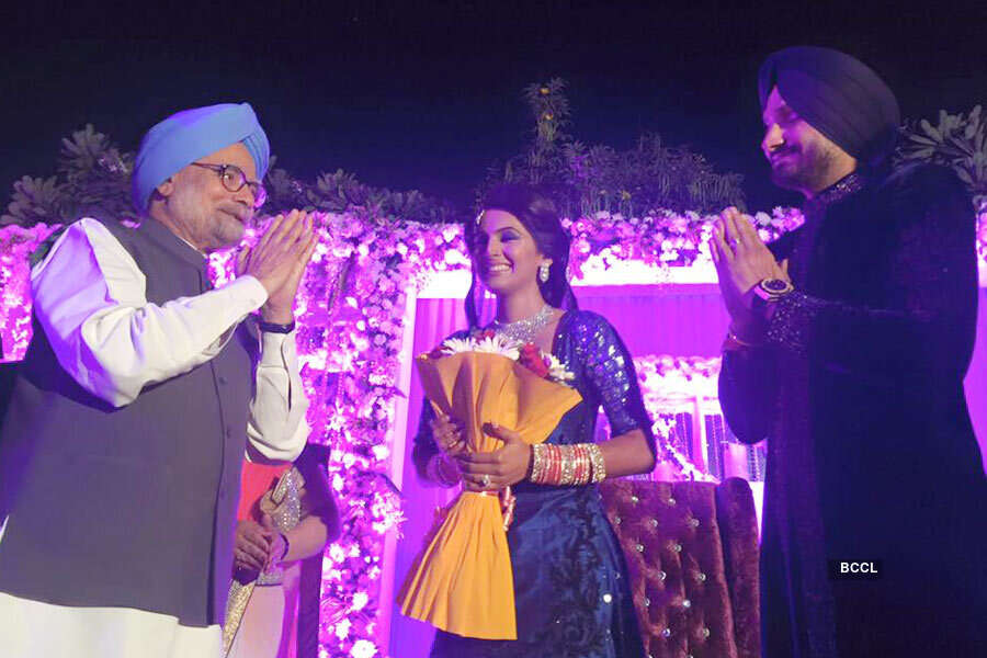 Harbhajan, Geeta&rsquo;s wedding reception