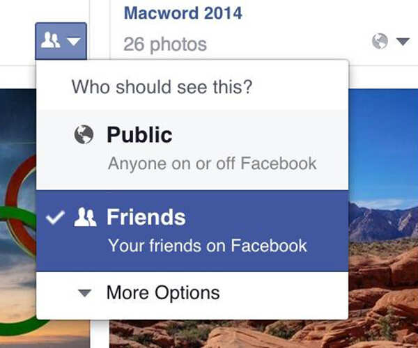 Hide specific photo albums and events on your timeline
