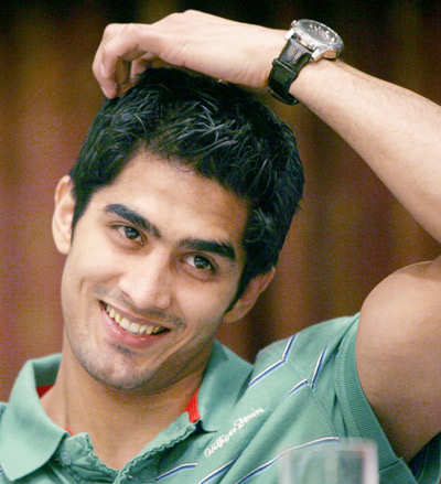 Vijender Singh at a press meet