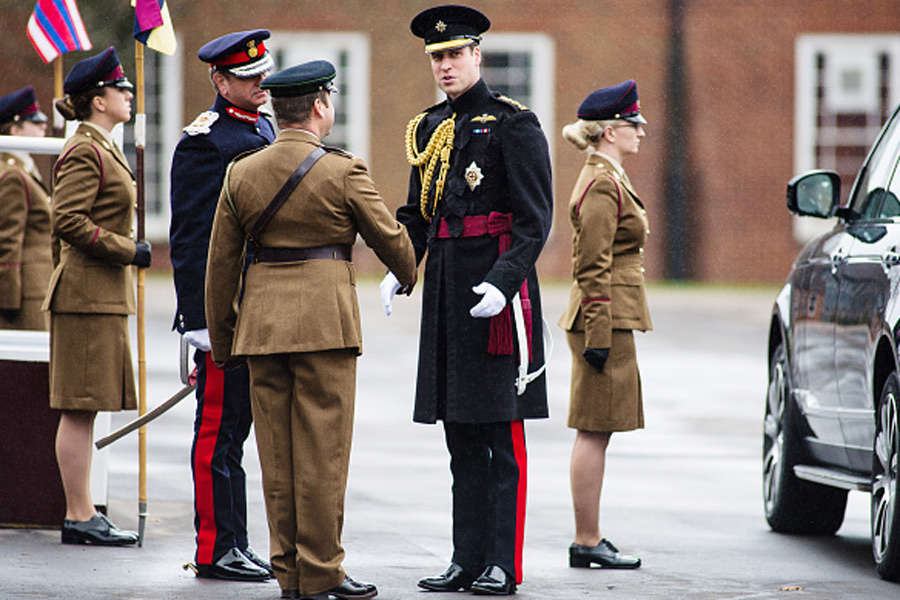 Prince William presents medals