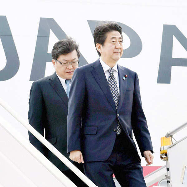 Japan PM in India on 3-day visit