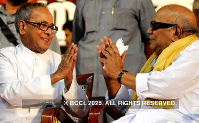 Pranab Mukherjee, M Karunanithi