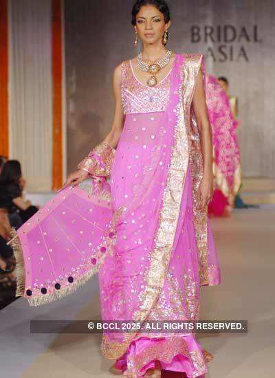 Nayanika Chatterjee showcases the collection of Bridal Asia fashion ...