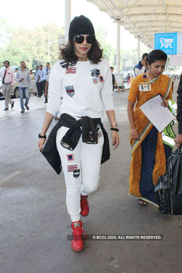 Photos of celebrities at airport