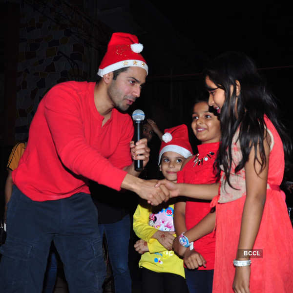 Varun celebrates Christmas at orphanage
