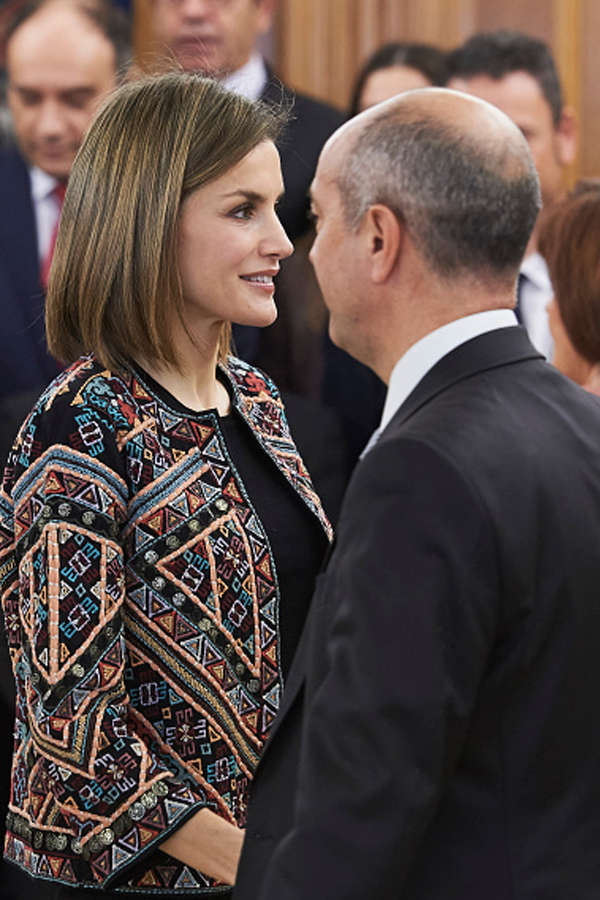 Queen Letizia attends audiences