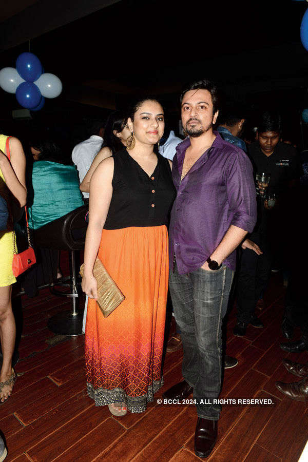 Shruti and Prateek during a New Year party held in the city Photogallery