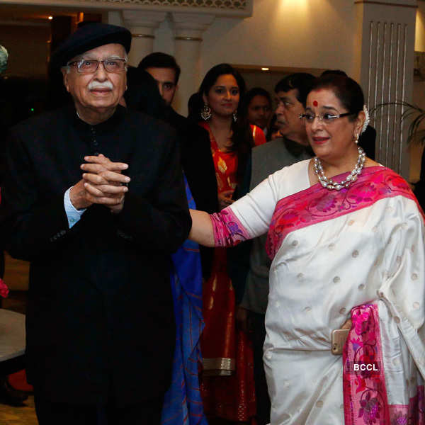 LK Advani and Poonam Sinha during the launch of actor turned politician ...