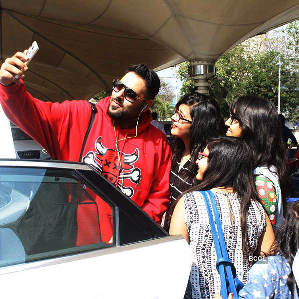 Photos of celebrities at airport