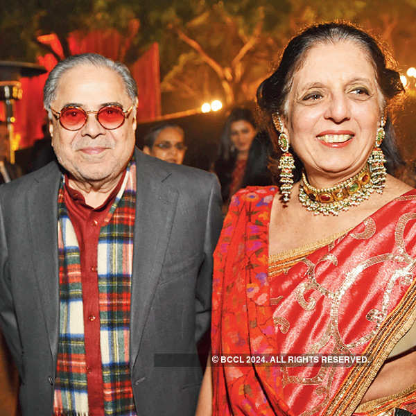 VC and Monica Burman during the wedding ceremony of Ashiis Goenka and ...