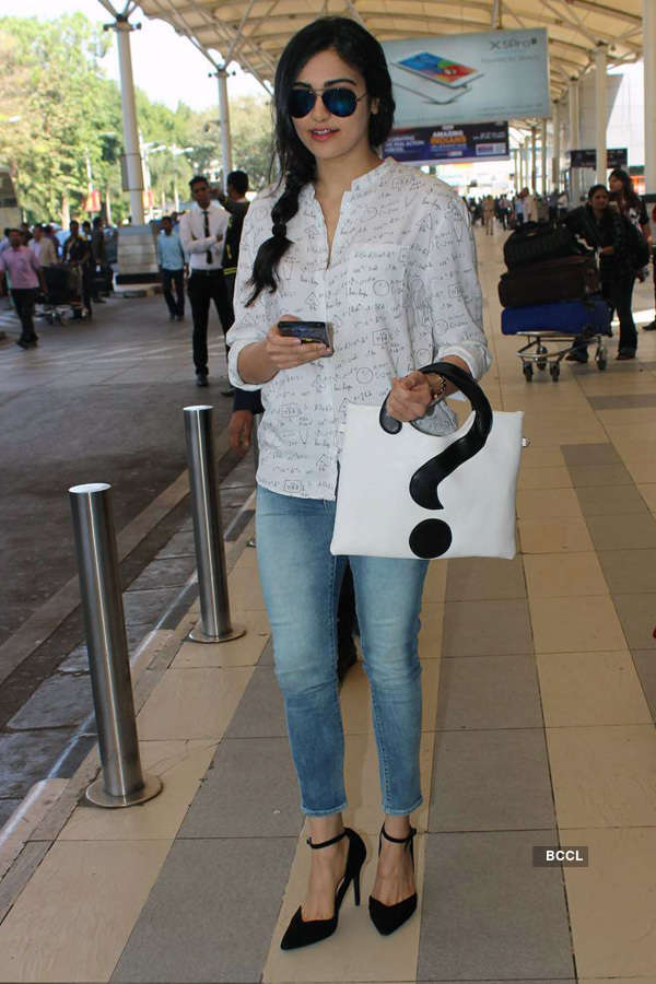 Photos of celebrities at airport