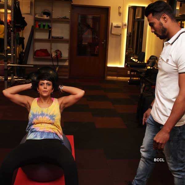 Mandira Bedi's Fitness Mantra at Muscle Talk Gym