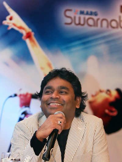 A R Rahman at a press meet