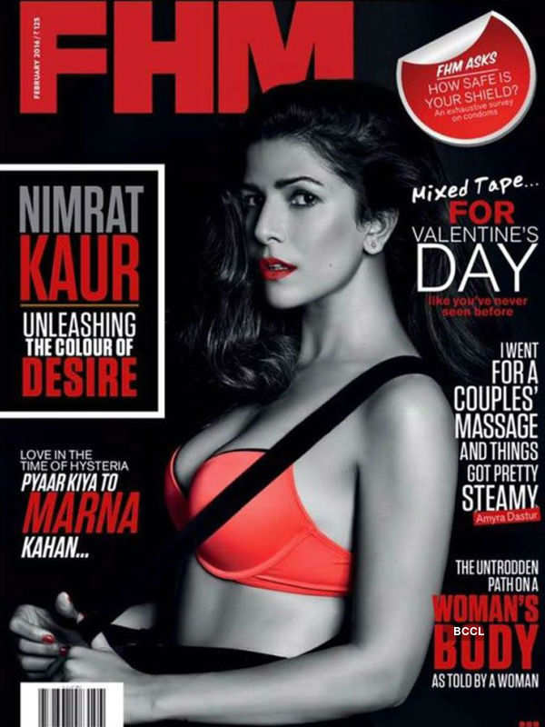Super hot Nimrat Kaur features on the cover of FHM Magazine’s Ind...