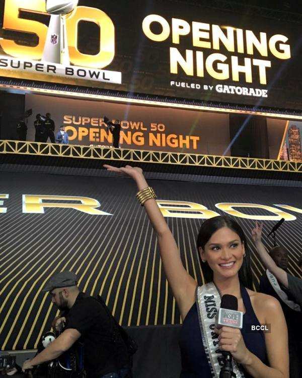 Miss Universe 2015 Pia Wurtzbach At Super Bowl 0029