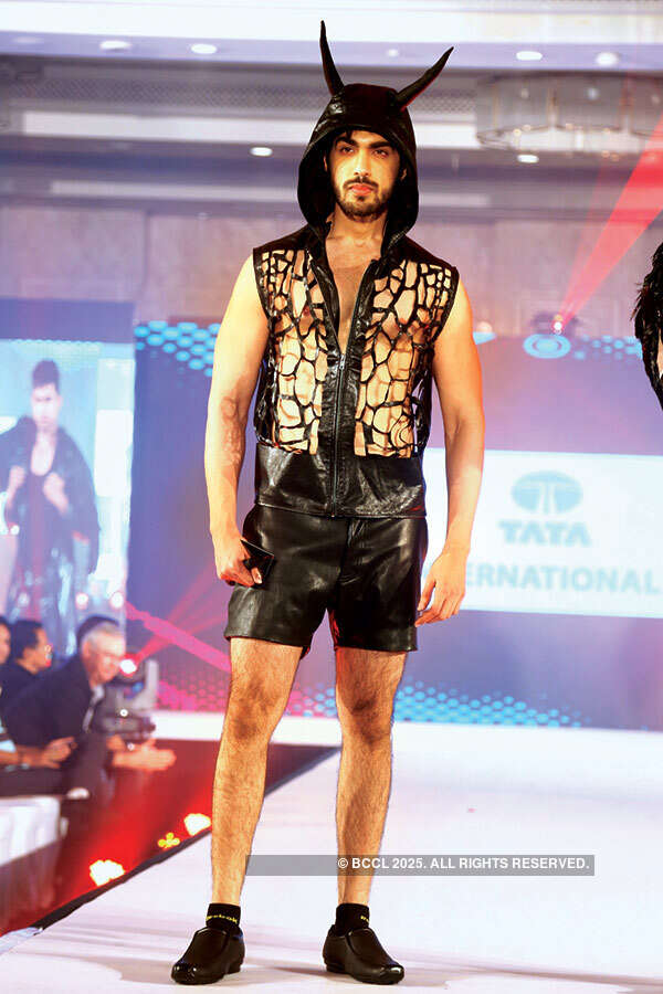 Leather fashion show