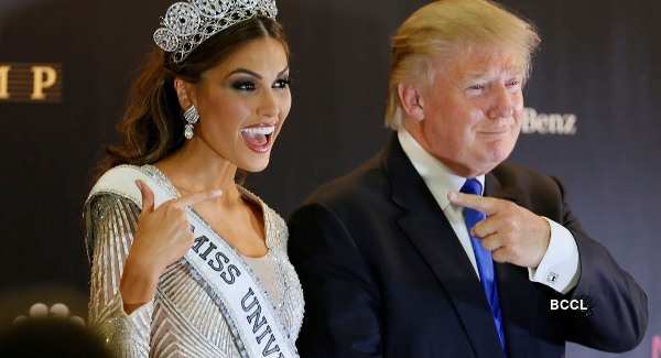 When the Presidential candidate of USA, Donald Trump, was clicked with the beauty queens