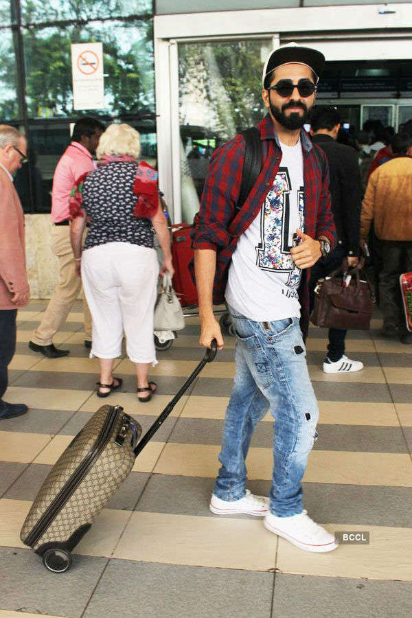 Photos of celebrities at airport