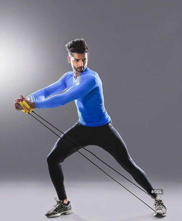 Rahul Rajasekharan shoots for a fitness brand