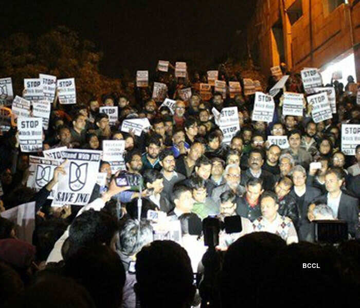 JNU row: Students surrender to Police