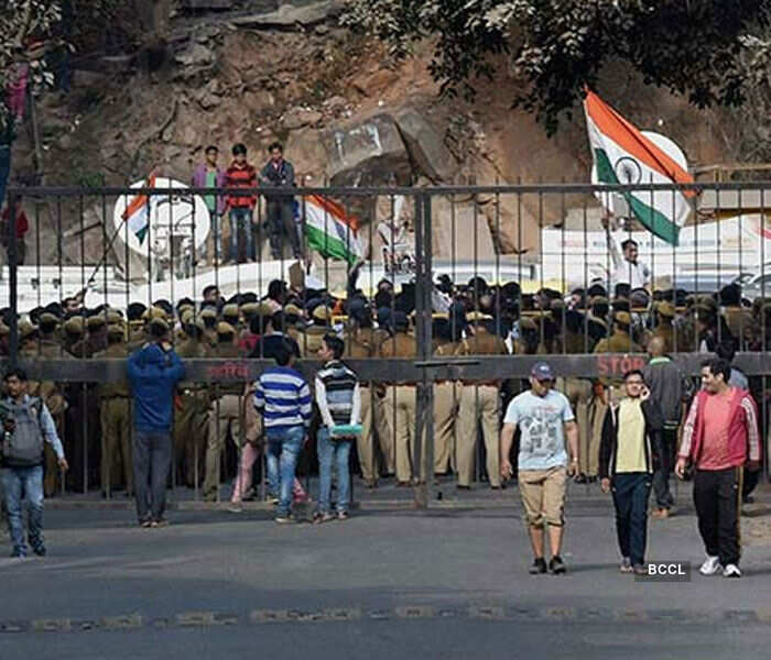 JNU row: Students surrender to Police