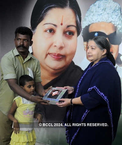 J Jayalalitha at a press meet