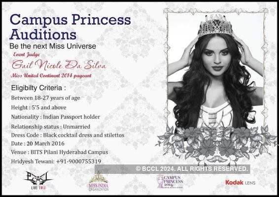 Campus Princess coming to Hyderabad